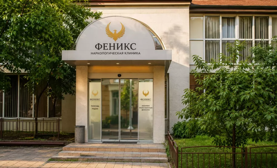 Вход в наркологическую клинику «Феникс» в Самаре